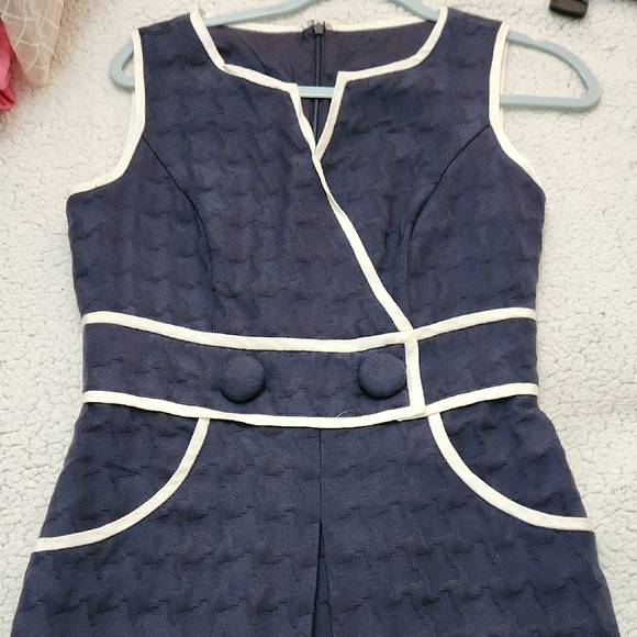 Nautica Blue Sheath Dress Sleeveless Crew Neck - Picture 12 of 12